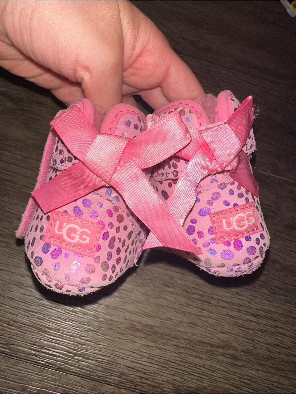 UGG Pink Baby Booties